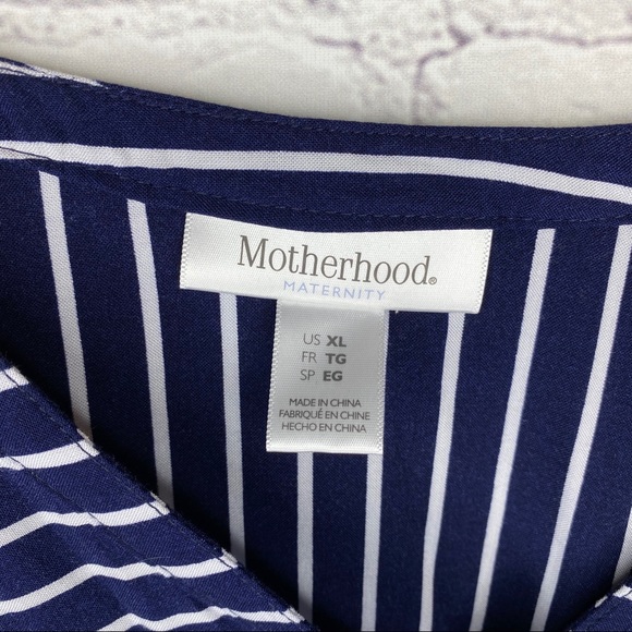 🎉HOST PICK!! Motherhood Maternity Striped Blouse - Picture 3 of 4
